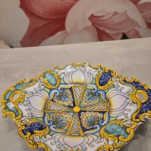 italian handmade large decorative plate – artisan ceramic design