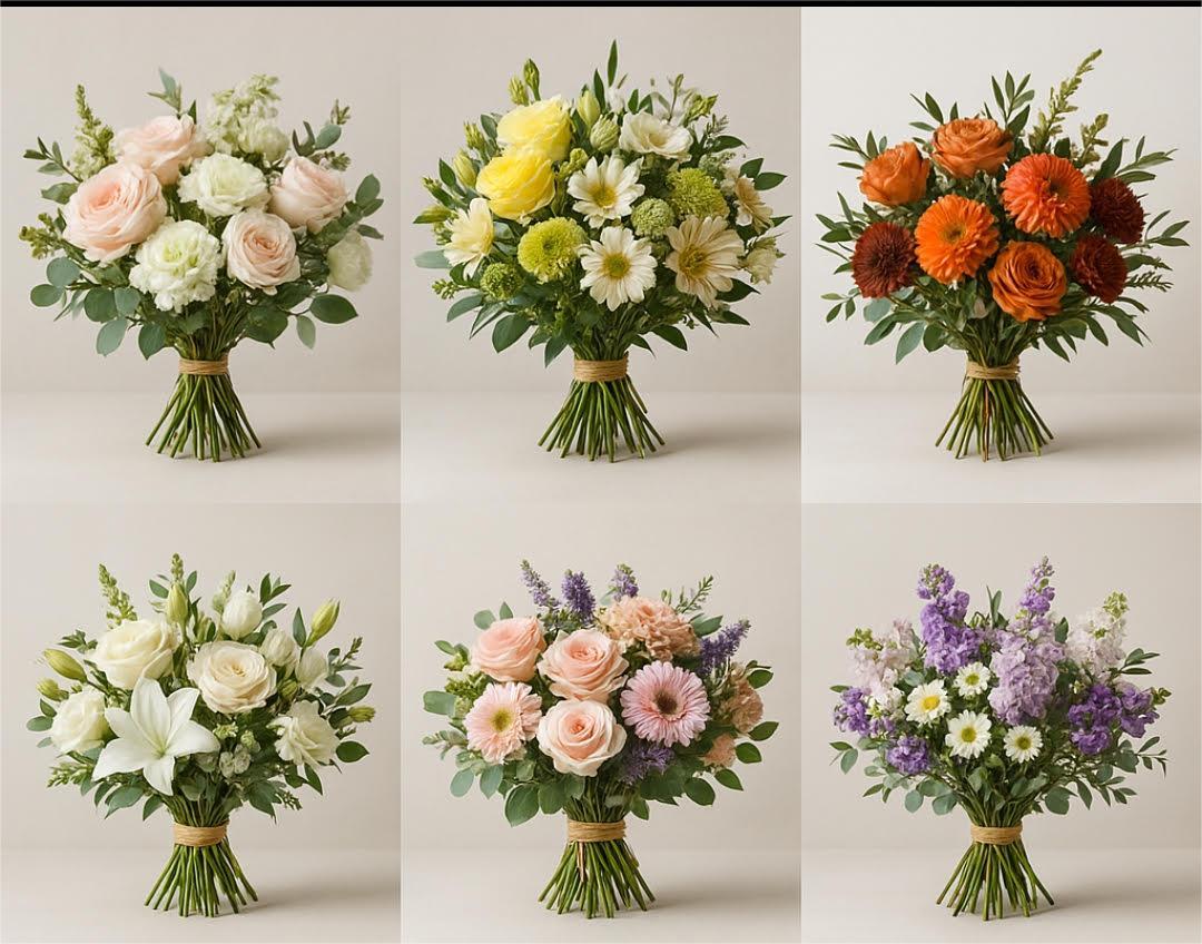 eco soy wax candle bouquet with dried flowers – handmade floral décor (15 cm) (kopija)